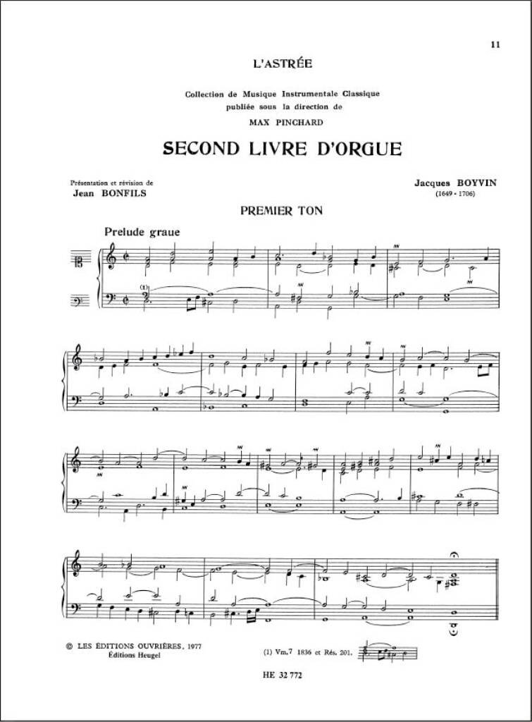 Jacques Boyvin: Livre d'Orgue No.2, Vol.1